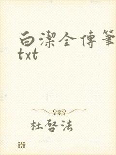 白洁全传笔趣阁txt封面