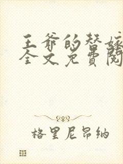 王爷的替嫁王妃全文免费阅读
