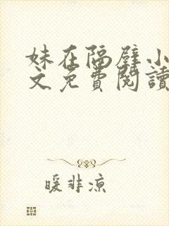 妹在隔壁小说全文免费阅读