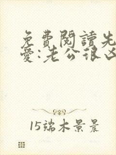 免费阅读先婚后爱:老公很凶猛全文