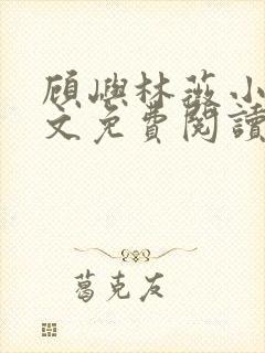 顾屿林薇小说全文免费阅读