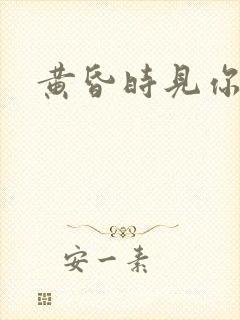 黄昏时见你