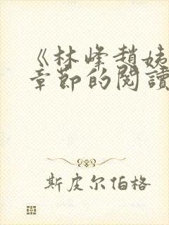 《林峰赵姨全部章节的阅读小说》