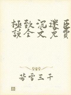 极致沉迷臣年小说全文免费阅读