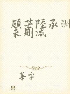 顾芒陆承洲小说未删减