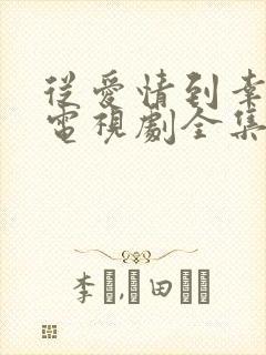 从爱情到幸福1电视剧全集免费观看