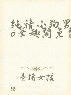 纯情小狗男主po笔趣阁免费阅读小说封面