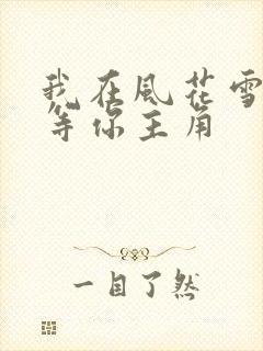 我在风花雪月里等你主角