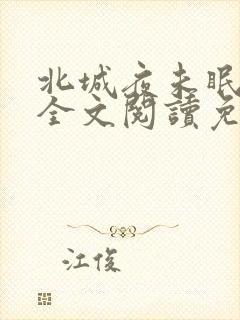 北城夜未眠小说全文阅读免费