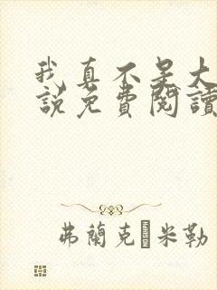 我真不是大佬小说免费阅读