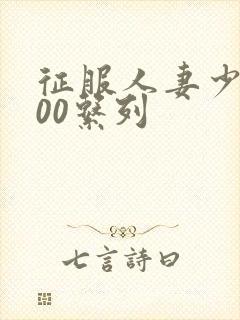 征服人妻少妇500系列封面