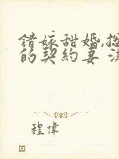错嫁甜婚,总裁的契约妻 淇沅