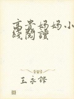 高贵妈妈小说在线阅读
