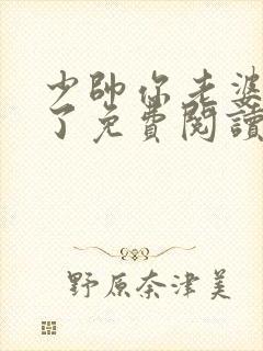 少帅你老婆又跑了免费阅读下载封面