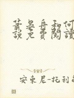 萧晏舟和何夕小说免费阅读最新章节更新时间封面