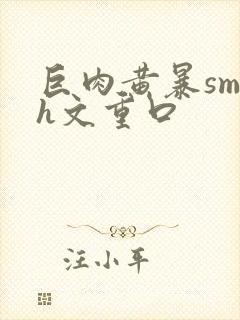 巨肉黄暴sm高h文重口