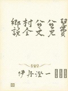 乡村公公儿媳小说全文免费阅读