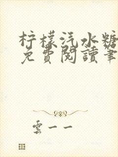 柠檬汽水糖全文免费阅读笔趣阁