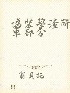 伪装学渣所有开车部分