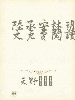 陆承安林玥清全文免费阅读
