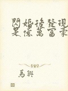 闪婚后发现老公是亿万富豪小说txt