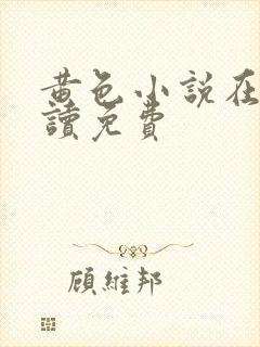黄色小说在线阅读免费