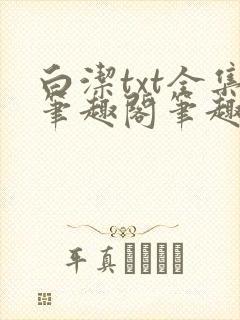 白洁txt全集笔趣阁笔趣封面
