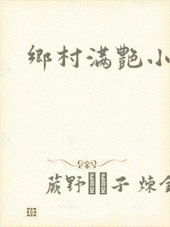 乡村满艳小说