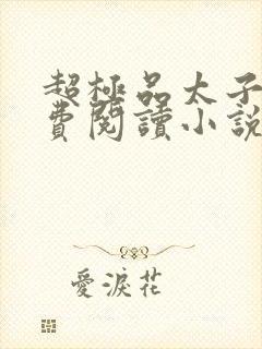 超极品太子爷免费阅读小说全文
