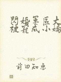 闪婚军区大佬她被宠成小娇妻