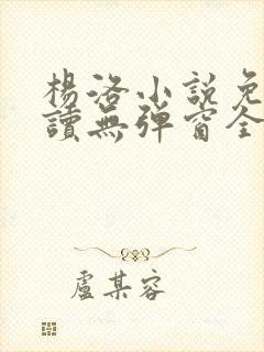 杨洛小说免费阅读无弹窗全文