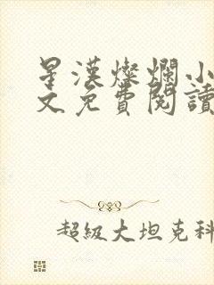 星汉灿烂小说全文免费阅读