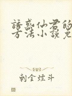 诱惑仙君的正确方法小说免费阅读封面