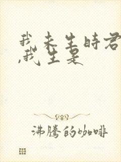 我未生时君已生,我生是封面