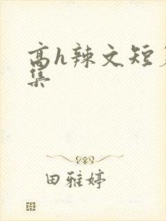 高h辣文短篇合集封面