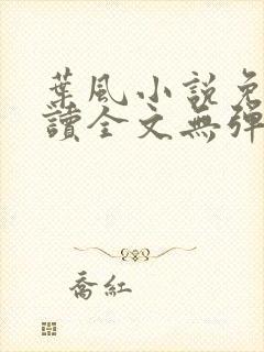 叶风小说免费阅读全文无弹窗
