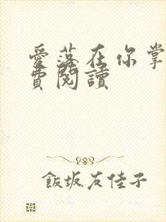 爱落在你掌心免费阅读