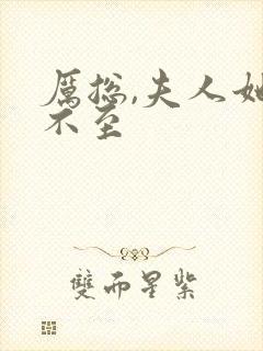 厉总,夫人她罪不至封面