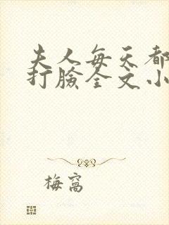 夫人每天都在线打脸全文小说