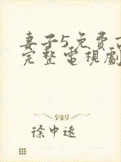 妻子5免费高清完整电视剧