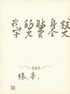 我的贴身校花唐宇免费全文阅读封面