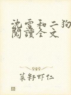 沈雪和二狗免费阅读全文封面