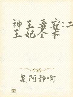 神王毒宠:二嫁王妃全本封面