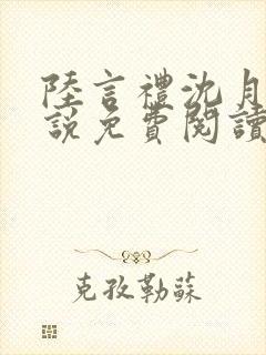 陆言礼沈月慈小说免费阅读最新章节