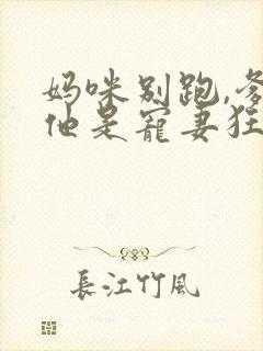 妈咪别跑,爹地他是宠妻狂魔免费阅读