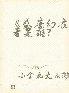 《盛唐幻夜》作者是谁?