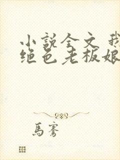 小说全文 我的绝色老板娘封面