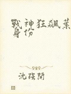 战神狂飙叶无缺身份