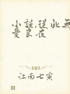 小说,从此无心爱良夜