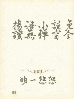 杨洛小说免费阅读无弹窗全文封面